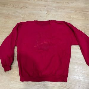 Women’s Gear For Sports Sweatshirt:  Mackinac Island Logo on Sweatshirt - Red XL